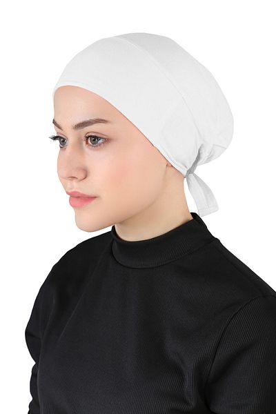 Ecardin White Silicone Non-Slip Bonnet - St 260