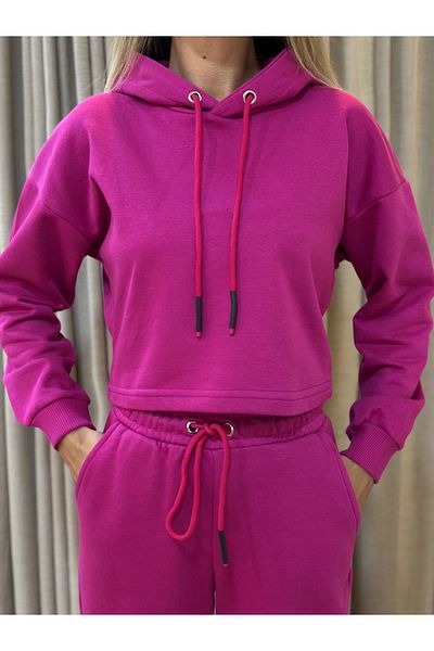 POODLE Women's 3 Thread Crop Sweatshirt