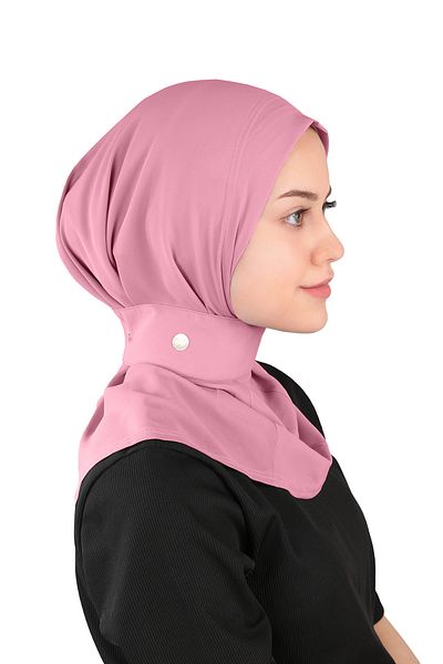 Ecardin Σάλι κρεπ κασκόλ Dusty Rose - St 235