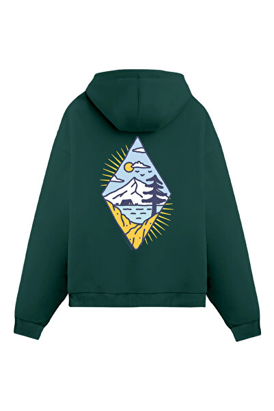 Mounte Bianca Unisex Uno - Obična majica sa kapuljačom