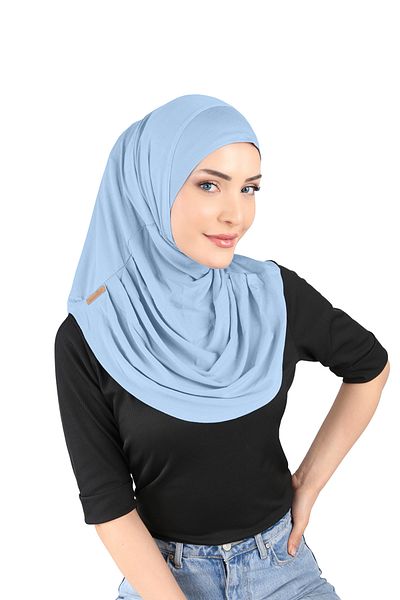 Ecardin Turban negru practic pregătit cu fir - St 172
