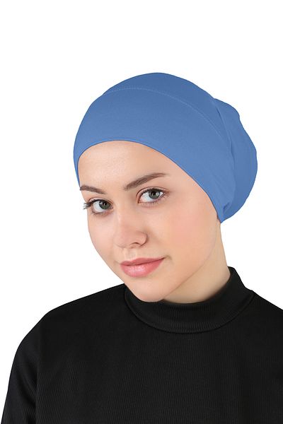 Ecardin Practical and Comfortable St 222 Denim Blue Pipe Bonnet