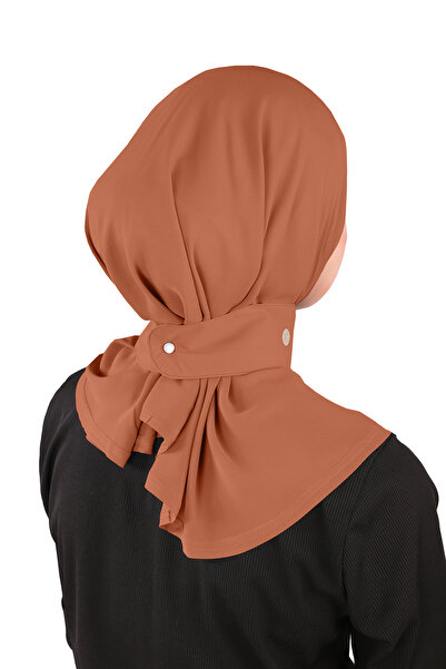 Ecardin Креп-шаль кольору черепиці з лікра - St 235