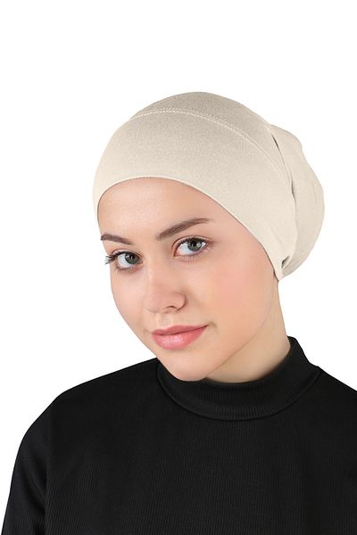 Ecardin Light Beige Practical Pipe Bonnet - Comfortable Comfortable St 222
