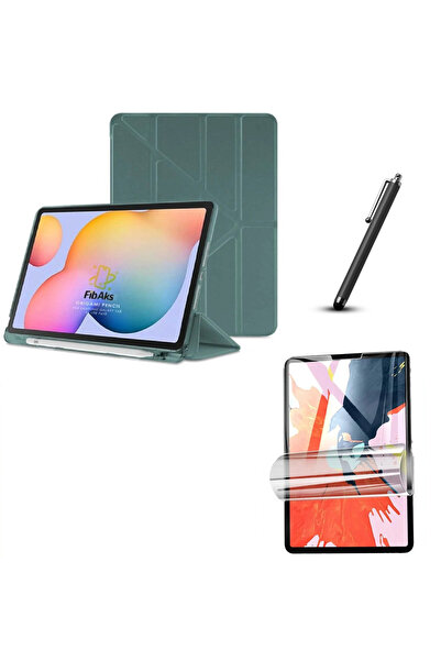 Fibaks İPad Air 4 5 10.9 inch 2020 2022 Uyumlu Kalem Bölmeli Kılıf Ekran Koruyucu Dokunmatik Kalem