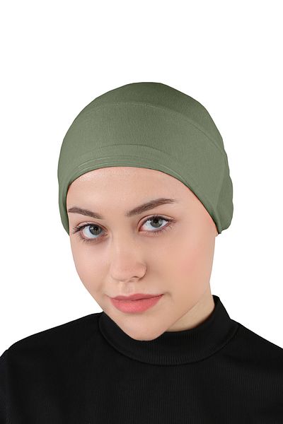 Ecardin Khaki Colored Non-Slip Silicone Bonnet - St 260