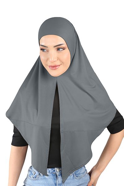 Ecardin Φουλάρια από μικρού ύφασμα Anthracite Hijab Turban - St 208