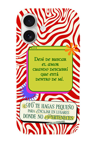 shoptocase iPhone 16 Uyumlu Amor Desenli İçi Süet Silikon Telefon Kılıfı