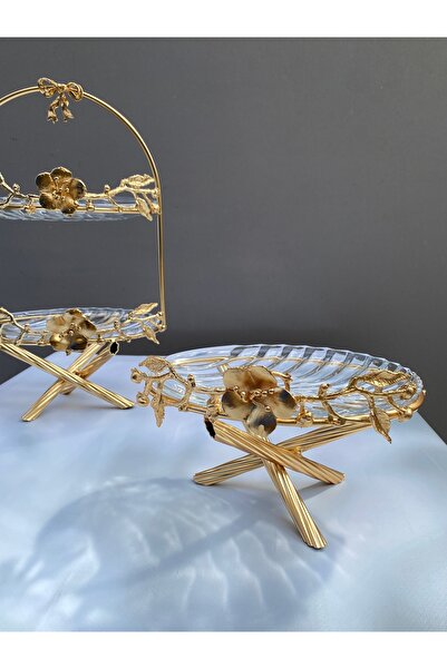 vanilya accessory Gold Flower Patterned Presentation Set