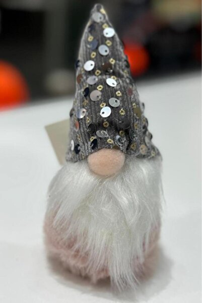 BeySüS Ornament pentru brad de Crăciun Gnomul norocos argintiu