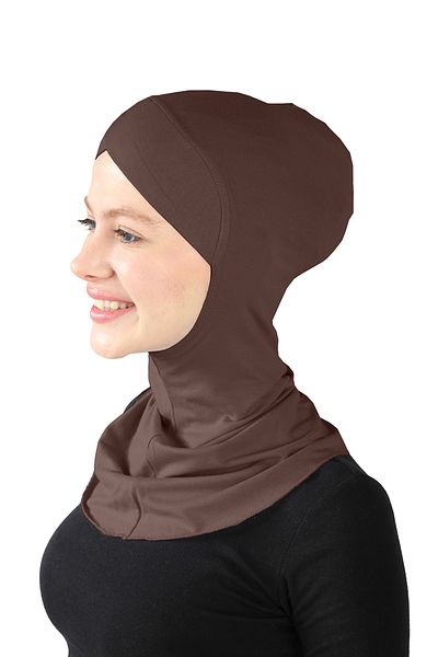 Ecardin Light Brown St 232 Cross Hijab Turban