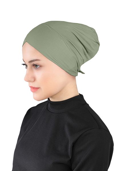 Ecardin Khaki Colored Cross Bonnet - St 233