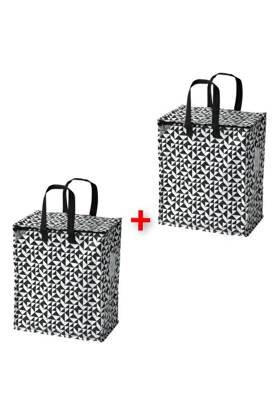 IKEA 2 Adet Taşıma Çantası 40x25x47 Cm İkea 2'li Set Giysi Malzeme Yemek Çant...