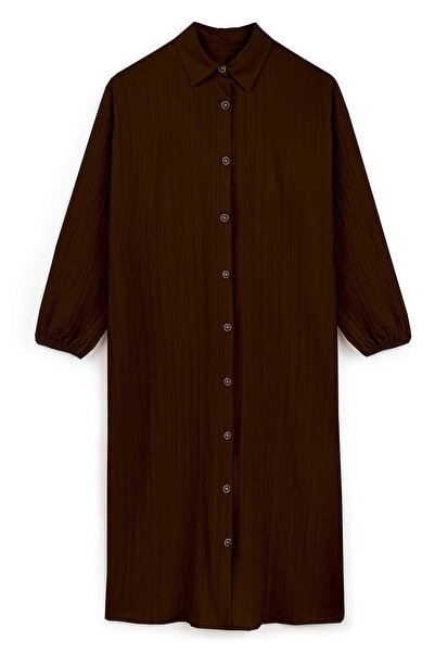 praye Довга коричнева туніка до коліна