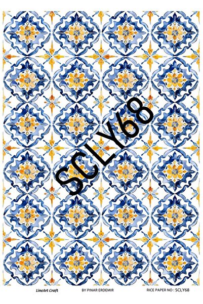 LİNEART Sicilya SerisiPirinc Dekopaj Kagıdı  29X42cm No:SCLY68