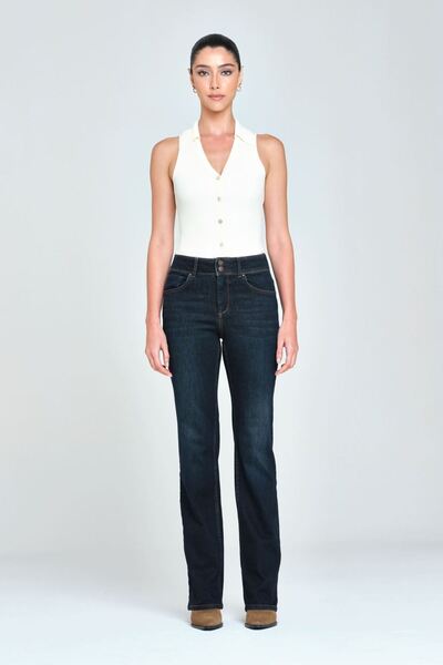 Navy Blue Boot Cut Women's Jean Pants
