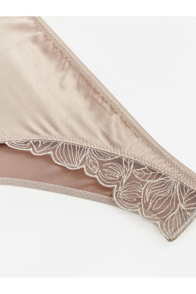 LC Waikiki Σατέν βραζιλιάνικο εσώρουχο με λεπτομέρεια Lcw Lace