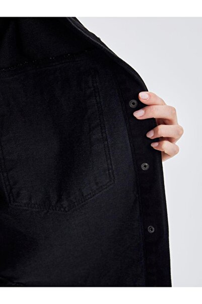 LC Waikiki Women's Jean Jacket - Shirt Collar