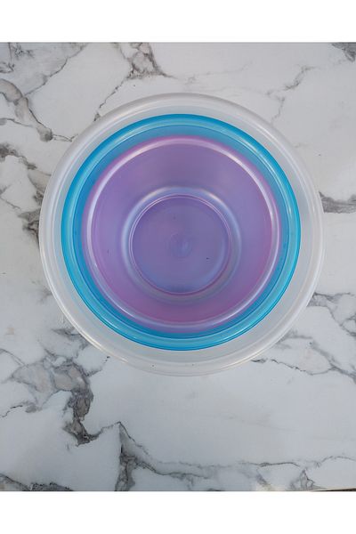 KAPLANBABA 3 Pieces Round Basin Set - Kitchen Bowl Set with Plastic Basin (20,25,28 cm)
