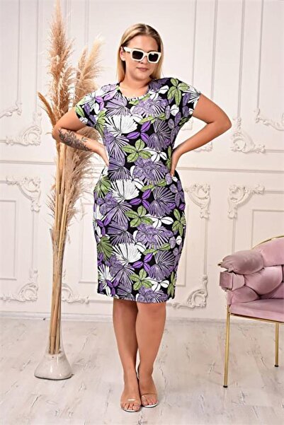 Dipmoda Γυναικείο καλοκαιρινό φόρεμα μεγάλου μεγέθους - DPAYSL55