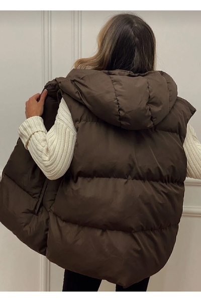 Butik Oversize stylový design Nafukovací vesta pohodlného střihu