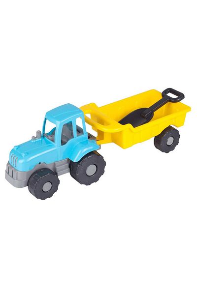 Wovna Tractor with Sturdy Plastic Trailer