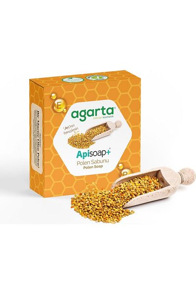 Agarta Natural Handmade Pollen Soap 125 Gr X 3 Pieces