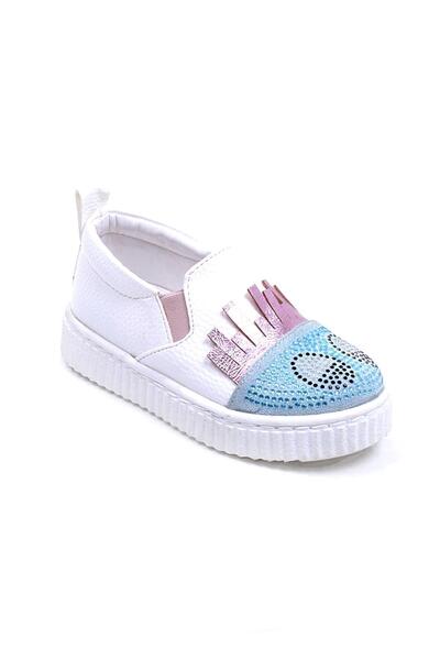 Ustalar Ayakkabı Çanta Beyaz Kız Çocuk Günlük Ayakkabı 437.Van.22-B