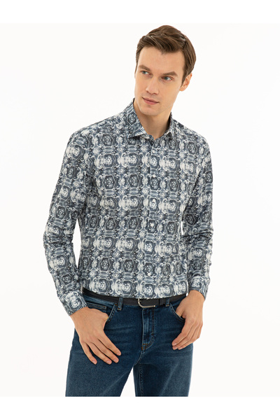Cacharel İndigo Slim Fit Uzun Kollu Gömlek 50227935-VR028
