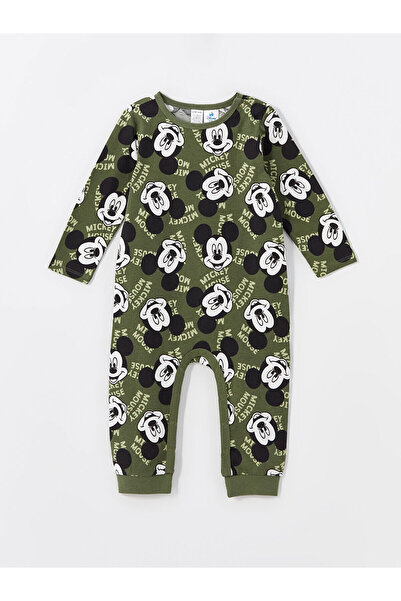 LC Waikiki Lw - Chlapecký overal s potiskem Mickey Mouse s výstřihem