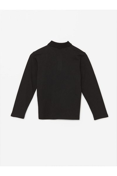 LC Waikiki Lw - Tricou de bază cu mânecă lungă cu gât polo pentru băiat