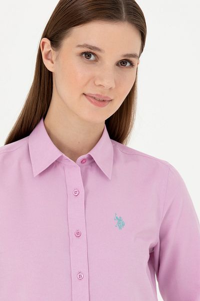 U.S. Polo Assn. Cămașă de bază cu mânecă lungă pentru femei - violet 50288851 -VR037