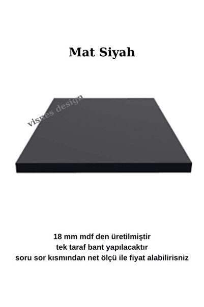 VISNES Özel Ölçü Kesim Dolap İçi Raf Beyaz Mdf Gardrop Rafı Banyo Mutfak Dola...