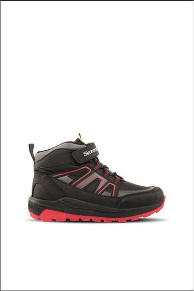Slazenger Sa220fs021-506 حذاء كيفاس للأولاد باللون الأسود والأحمر