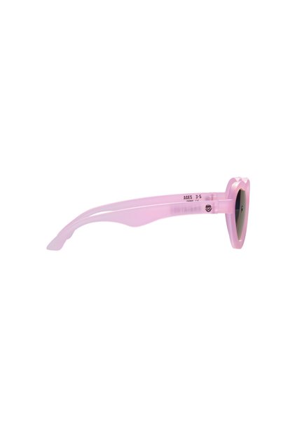 Babiators Polarized Heart Sunglasses Frosted Pink 6+ Years