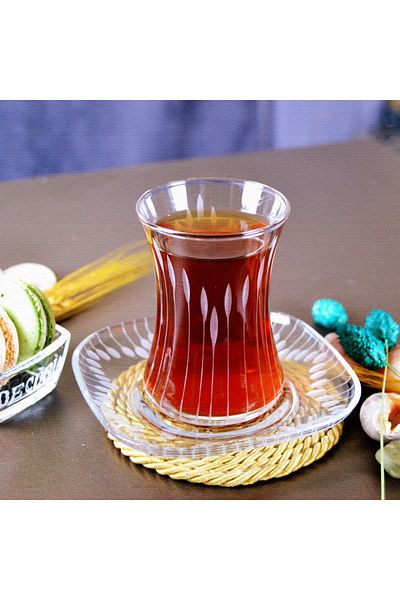 DECOCIA Nazen 24 Piece Tea Set for 12 People 175cc Vega Patterned