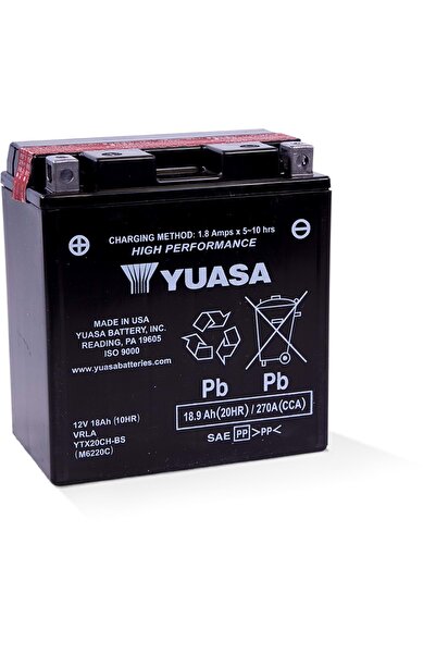 Yuasa Ytx20ch-bs 12v-18 Amper 270 Cca Zr 1100, Xl 1000 V