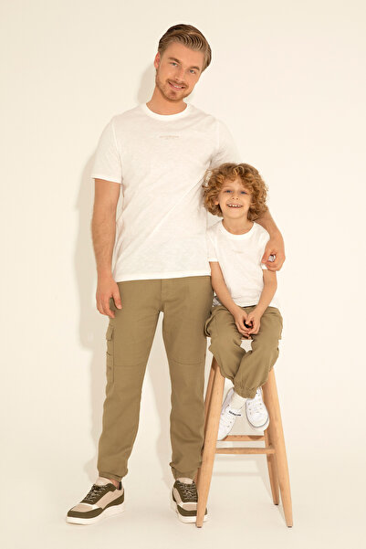 U.S. Polo Assn. Erkek Çocuk Haki Kanvas Pantolon 50282990-VR027