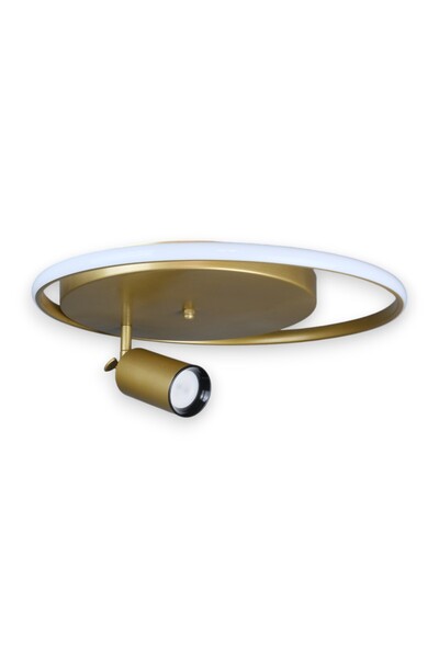 Fer Avize Ufospot Modern Tasarım Eskitme Renk Beyaz Ledli Cafe - Mutfak - Banyo Spot Ve Şerit Led Avize