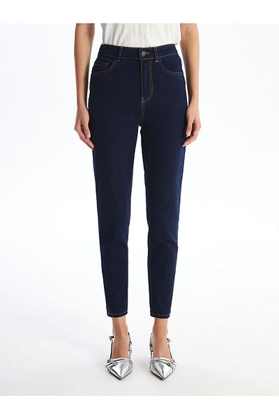 LC Waikiki Pantaloni slim Mom pentru femei LCW cu talie înaltă