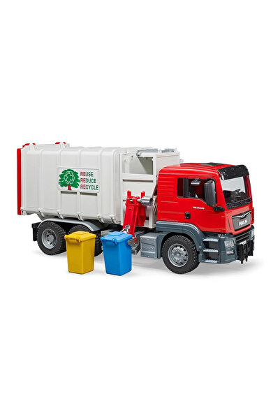 TOYFEST Bruder Man Tgs Yandan Aktarmalı Çöp Kamyonu BR03761