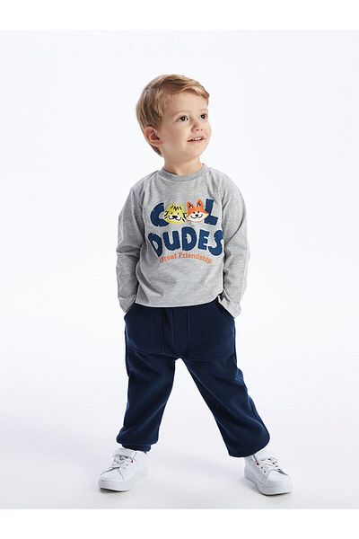 LC Waikiki Spodní díl teplákové soupravy LCW s elastickým pasem Basic Baby Boy Jogger