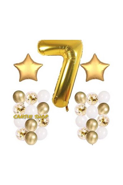 CANSIN 7 Year Old Gold Birthday Set