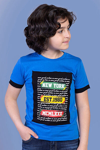 Toontoy Băiat - Tricou Garni Detailed Writing cu imprimeu