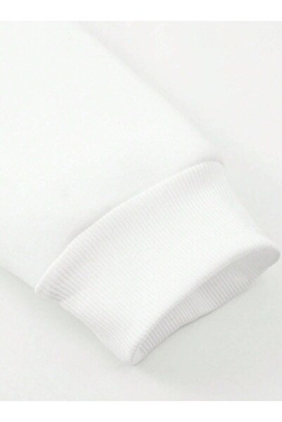 Altamira Σετ ανδρικής φόρμας με λευκή κάθετη στάμπα Oversize Crew Neck