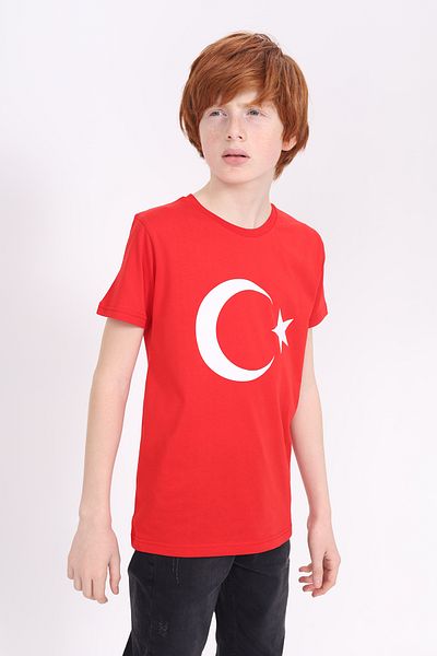 Toontoy Unisex Kids Moon Star Printed T-Shirt