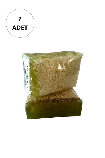 MR RZN STORE 2 Pieces Natural Pumpkin Fiber Sulfur Soap