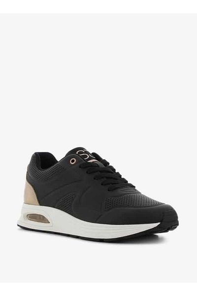 SJ Women's Panelled Lace-Up Low Ankle Sneakers