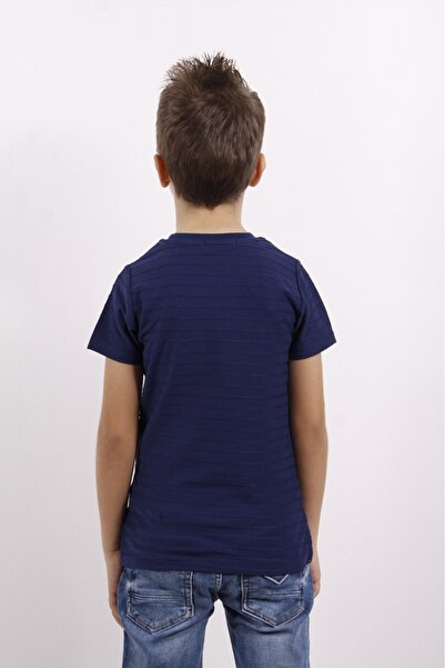 Toontoy Πλεκτό μπλουζάκι για αγόρια - Flock με τύπωμα