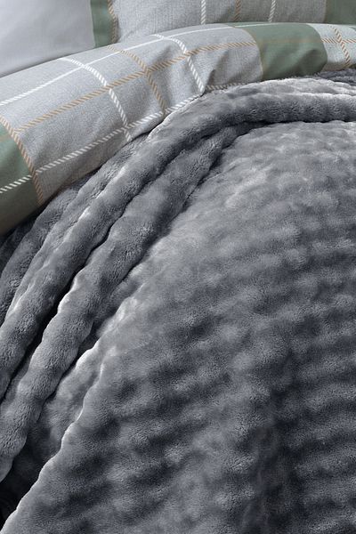 Yataş Blera Wellsoft Double Blanket - Anthracite